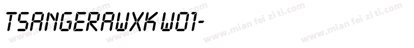 TsangerAWXK W01字体转换